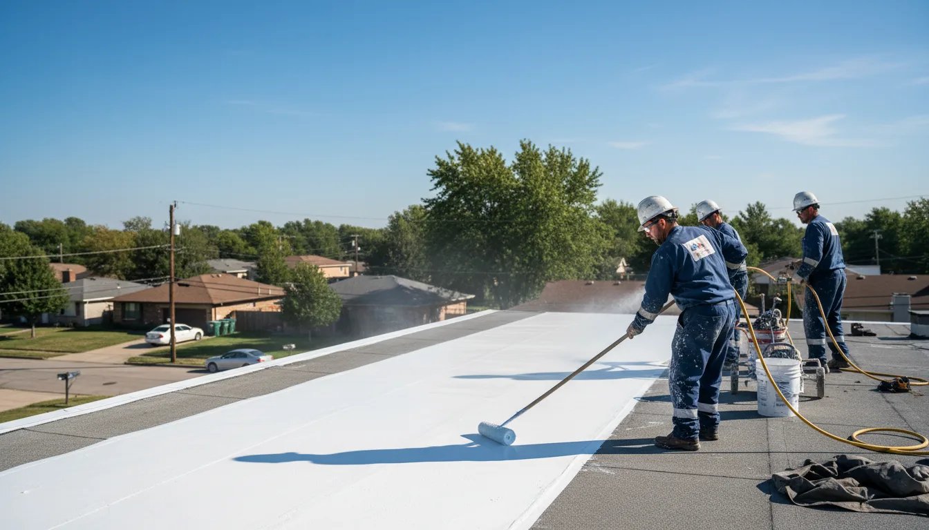 Commercial roof coating in Alvin, TX near me